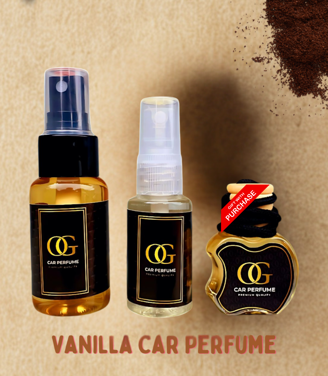 Vanilla Car Perfume Combo Set(Free Gift)