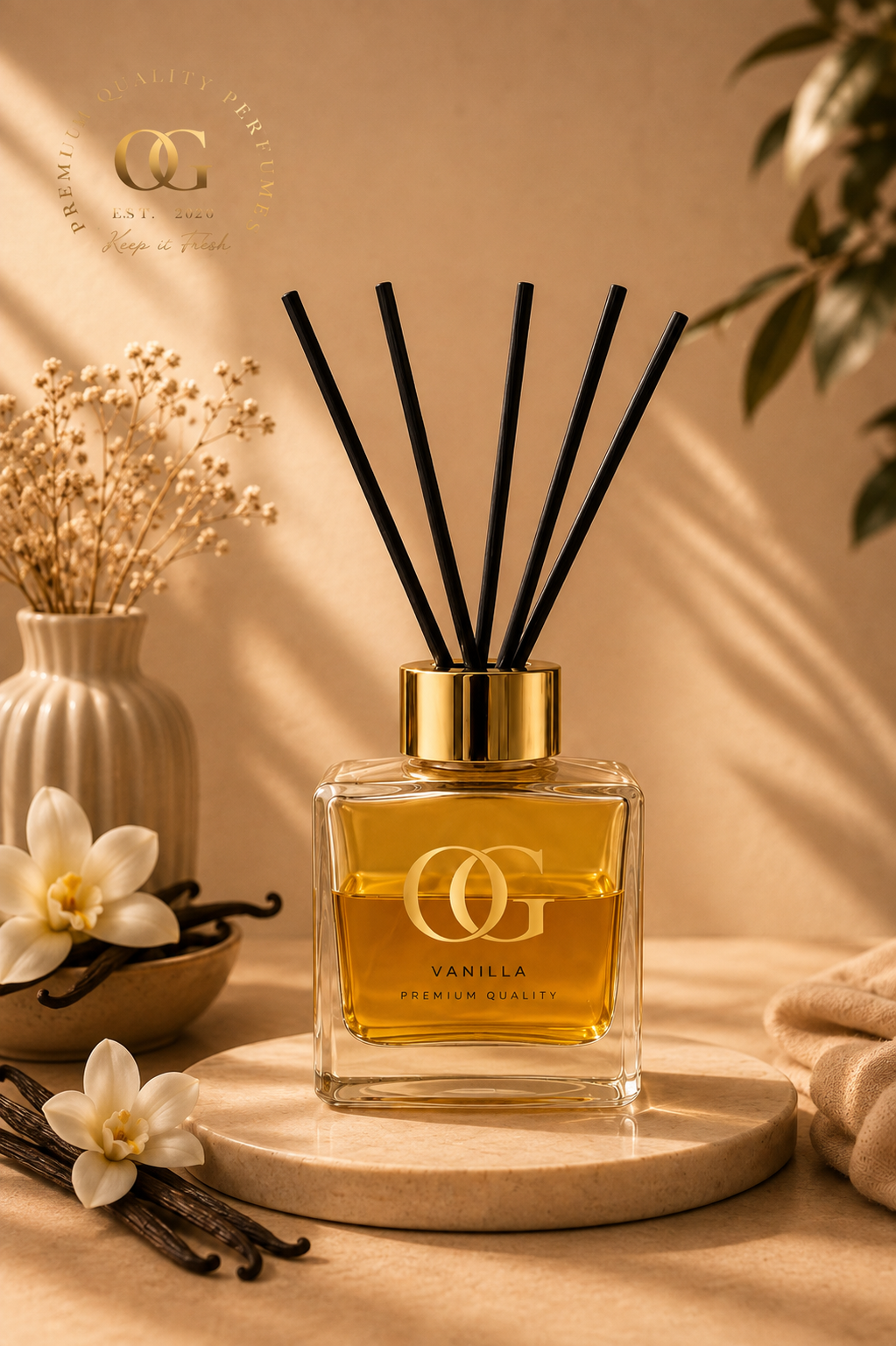 Vanilla Fragrance Home Diffuser